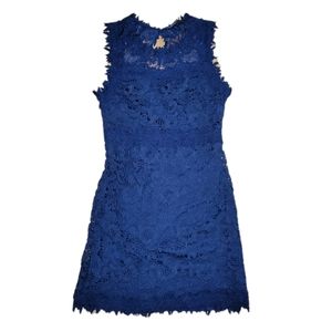 New with tags Romeo + Juliet Couture Navy Sleeveless Lace Dress Size sma…